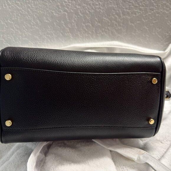 New with Tags LARGE Coach Rowan Black, gold hardware. FAST SHIP. - Picture 5 of 7
